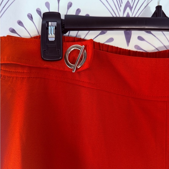 Cato Orange elastic waist wide leg dress pants size large NWOT - Picture 2 of 4
